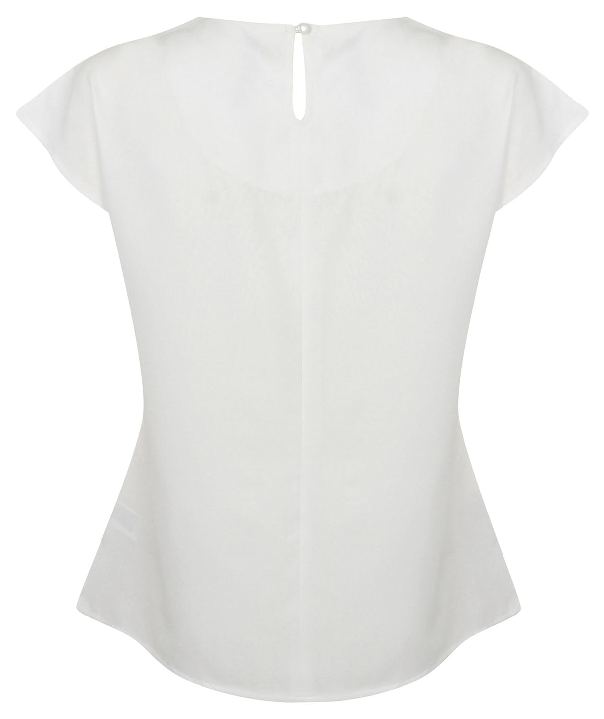 Henbury Women's Pleat Front Short Sleeve Blouse