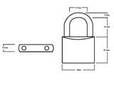 Squire LN60 Lion Range Brass Padlock 60mm