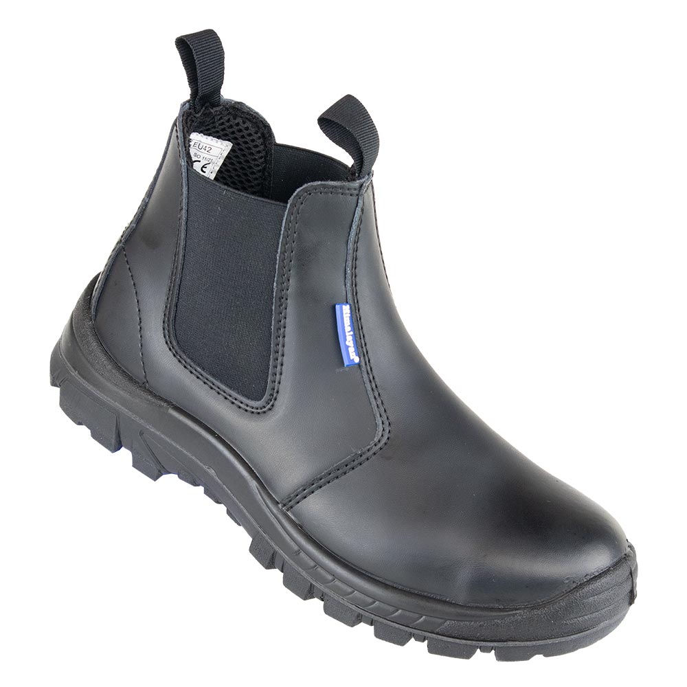 Himalayan Leather Steep Toe Cap and Midsole Safety Pull on Dealer Boot