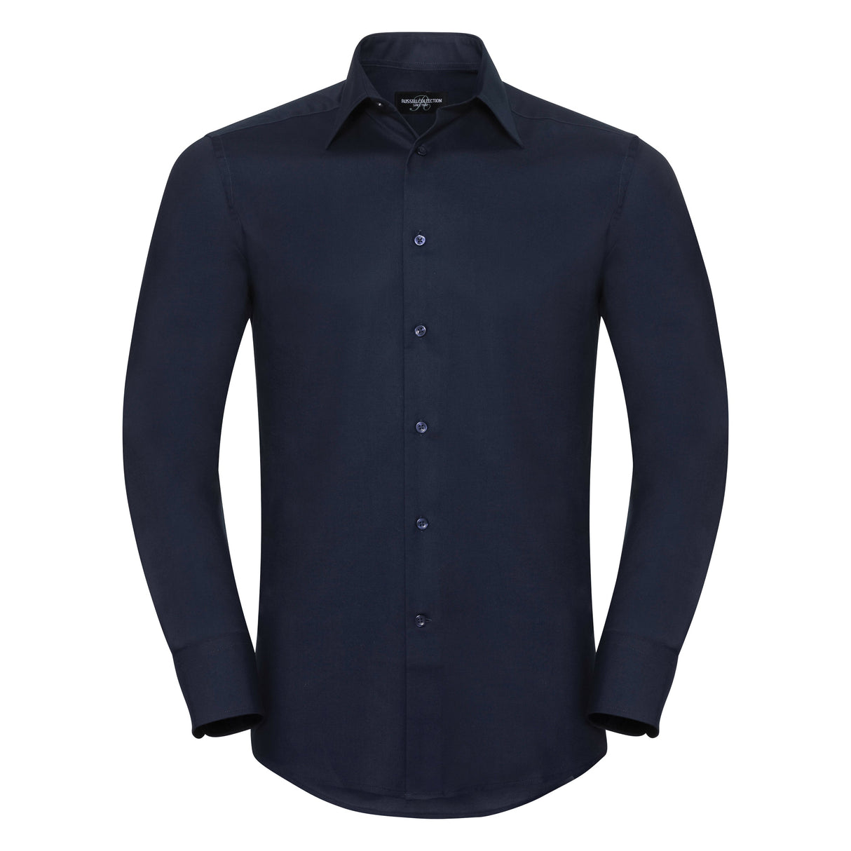 Russell Collection Long Sleeve Easycare Tailored Oxford Shirt