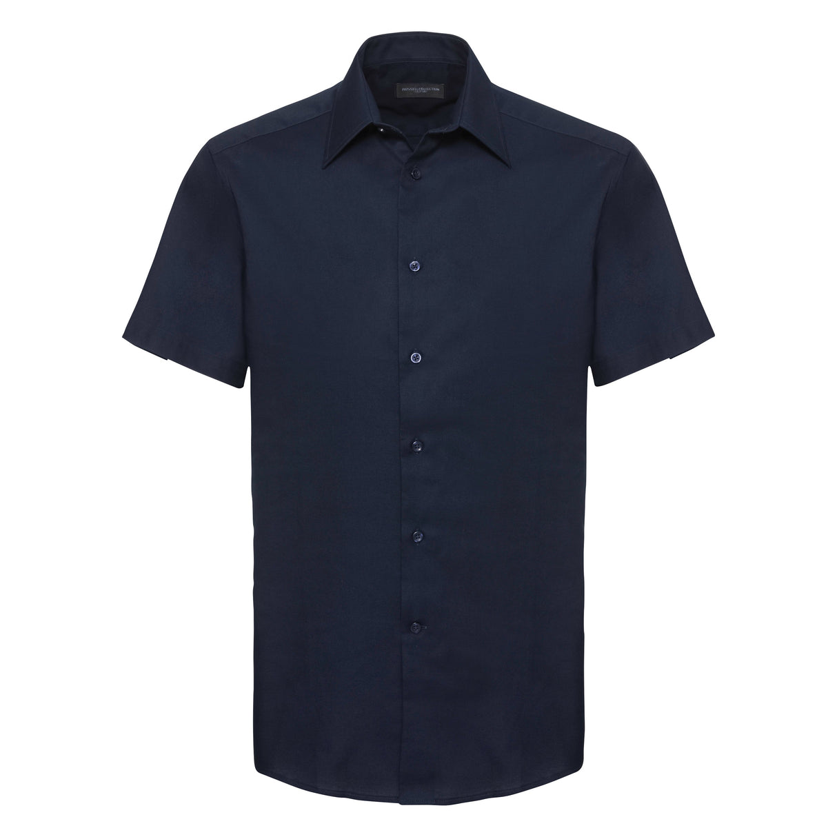 Russell Collection Short Sleeve Easycare Tailored Oxford Shirt