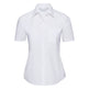 Russell Collection Women's Short Sleeve Polycotton Easycare Poplin Shirt