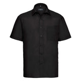 Russell Collection Short Sleeve Polycotton Easycare Poplin Shirt