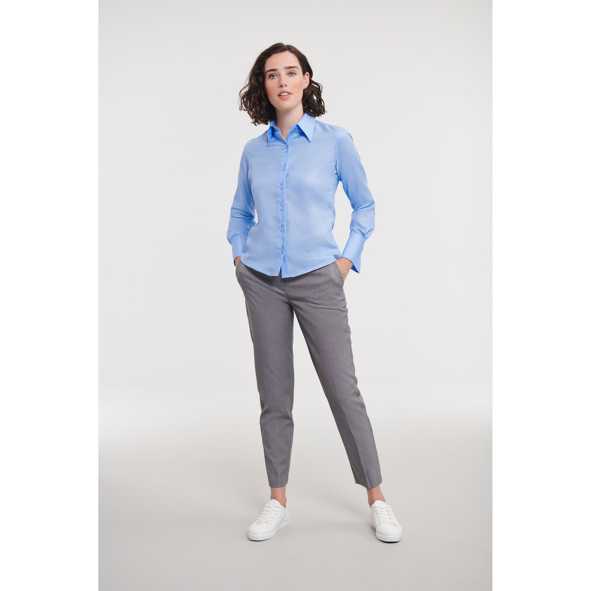 Russell Europe Women's Long Sleeve Ultimate Non-Iron Shirt