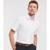 Russell Collection Short Sleeve Herringbone Shirt