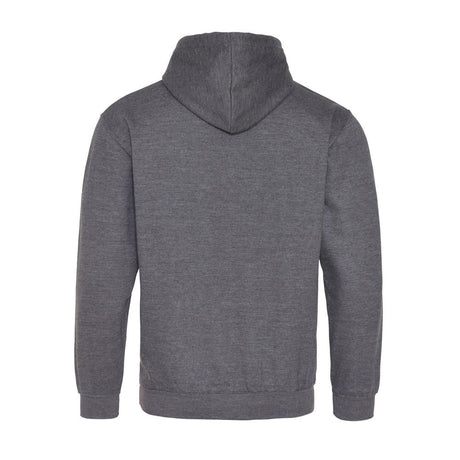 Awdis Just Hoods Varsity Hoodie - Charcoal/Burgundy