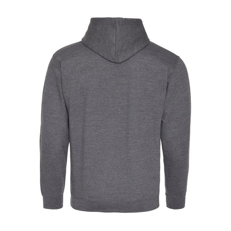 Awdis Just Hoods Varsity Hoodie - Charcoal/Heather Grey