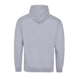 Awdis Just Hoods Varsity Hoodie - Heather Grey/Fire Red*