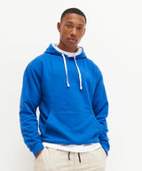 Awdis Just Hoods Varsity Hoodie - Heather Grey/French Navy*?