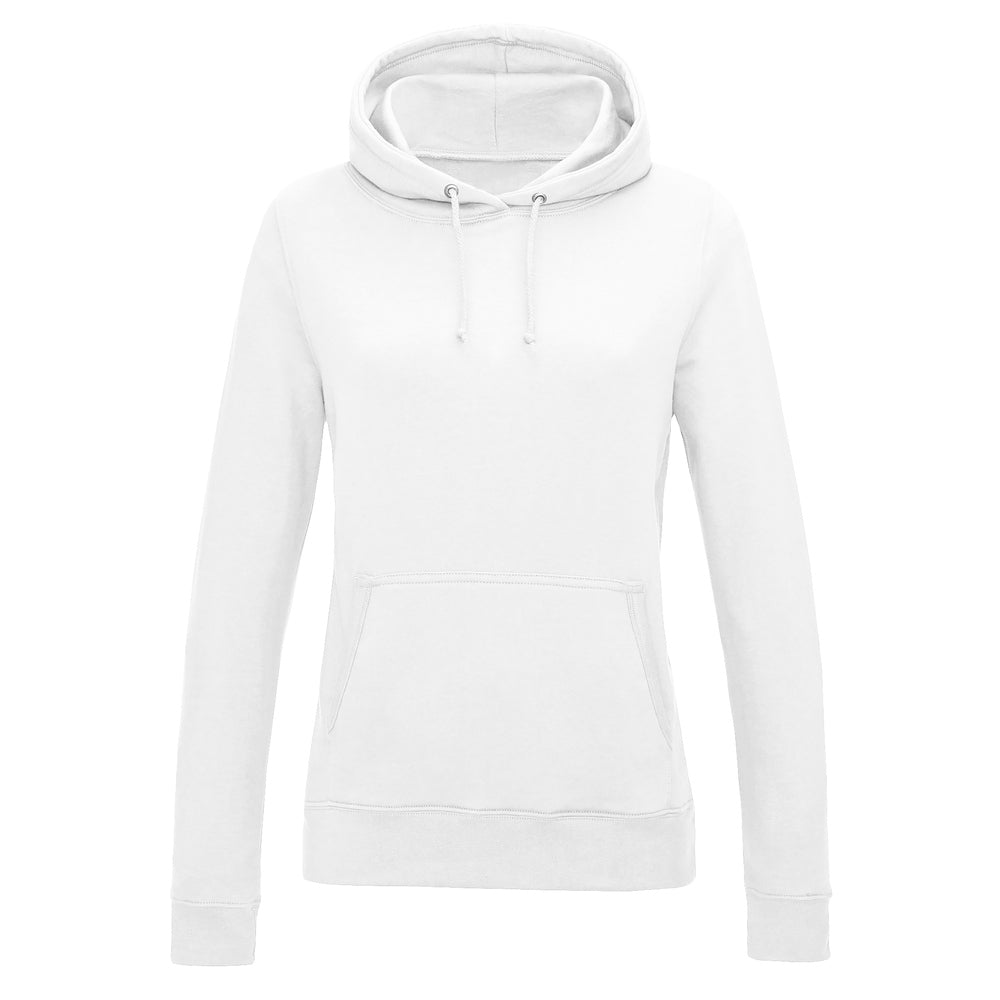 Awdis Just Hoods Women's College Hoodie - Arctic White