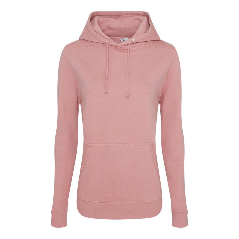 Awdis Just Hoods Women's College Hoodie - Dusty Pink