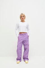 Awdis Just T's Women's Long Sleeve Cropped T