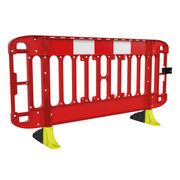 JSP Titan 2m Injection Moulded Road Traffic Barrier with Yellow Anti-Trip Feet