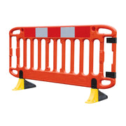JSP Frontier 2m Blow Moulded Road Traffic Barrier with Yellow Anti-Trip Feet