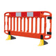 JSP Frontier 2m Blow Moulded Road Traffic Barrier with Yellow Anti-Trip Feet