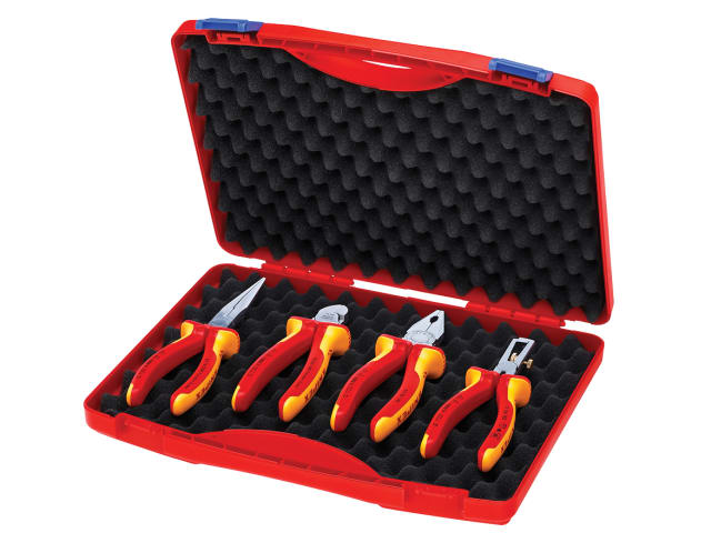 Knipex VDE Pliers Set in Case, 4 Piece