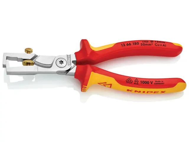 Knipex VDE StriX Insulation Stripper with Cable Shears 180mm