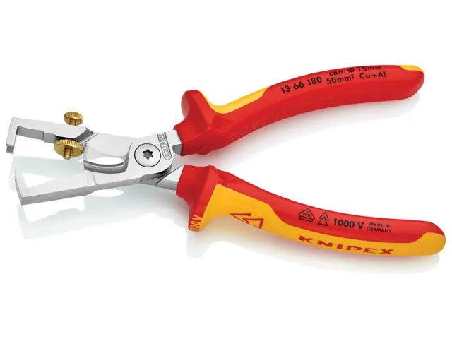 Knipex VDE StriX Insulation Stripper with Cable Shears 180mm