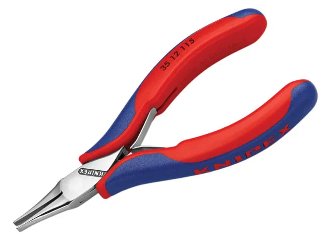 Knipex Flat Jaw Electronics Pliers Multi-Component Grip 115mm