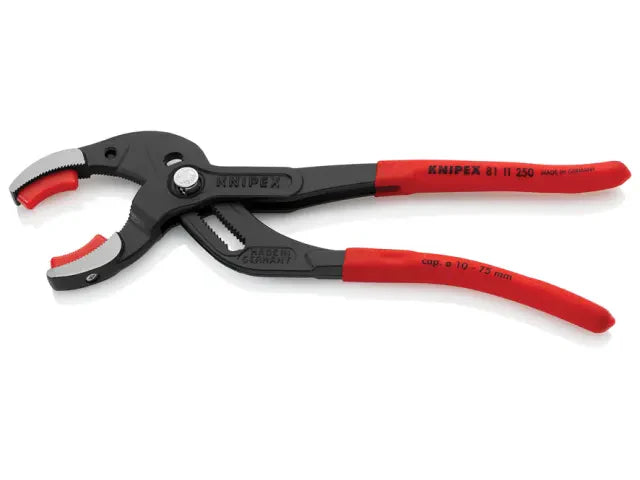 Knipex Plastic Pipe Grip Pliers Plastic Jaws Black 250mm