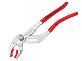 Knipex Plastic Pipe Grip Pliers Plastic Jaws Chrome 250mm - 75mm Capacity