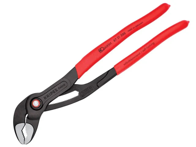 Knipex Cobra® Quickset Water Pump Pliers PVC Grips 300mm