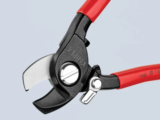 Knipex Cable Shears PVC Grip with Return Spring 165mm