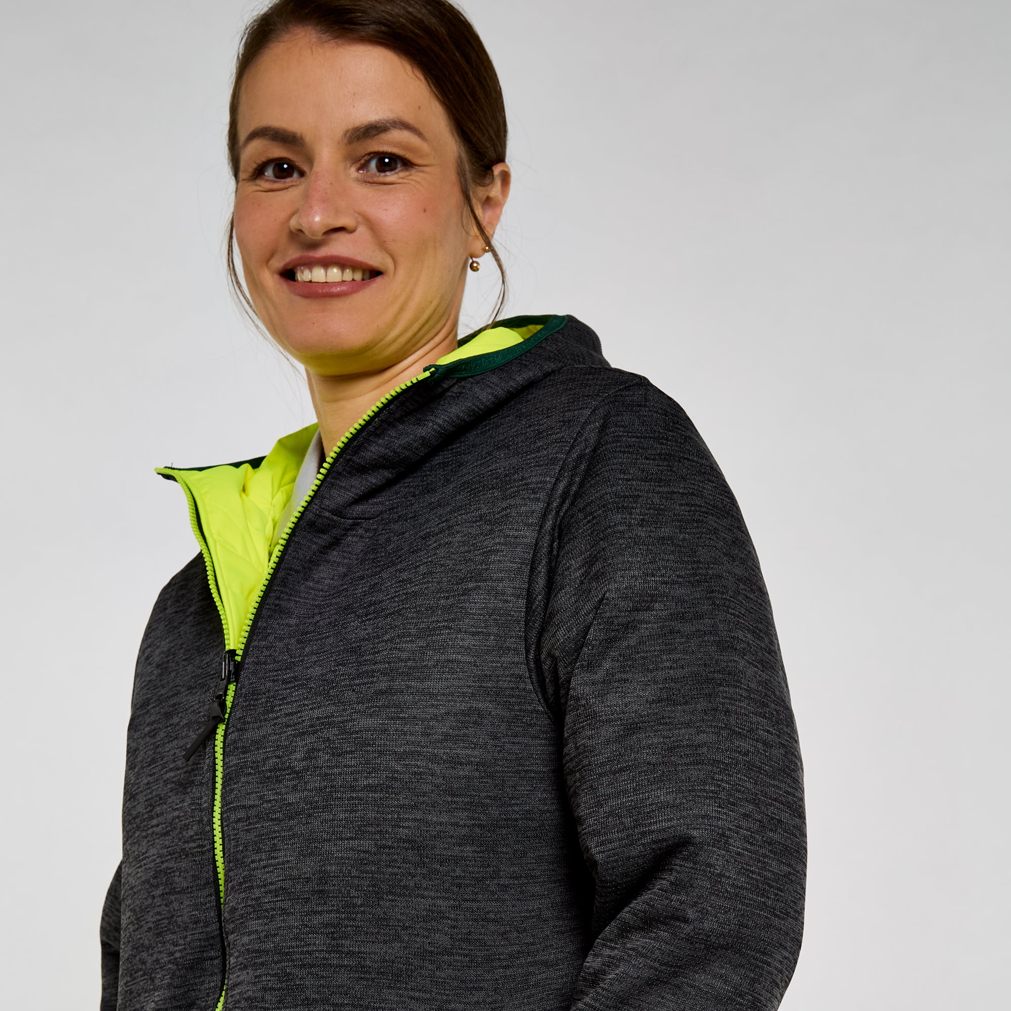 Pulsar Women's Reversible Puffer Jacket Yellow