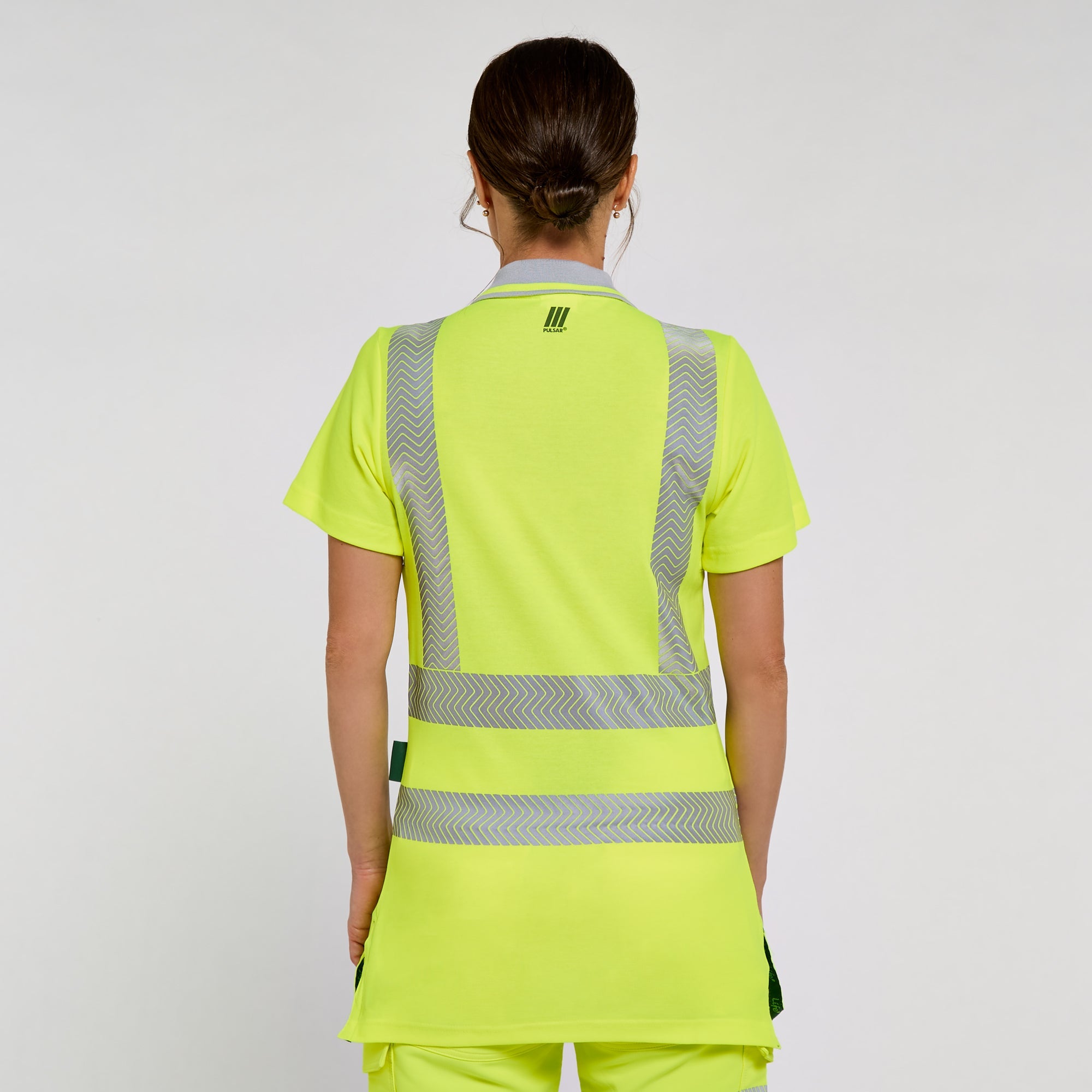Pulsar Women's Short Sleeve Polo Shirt Yellow - Bamboo Content