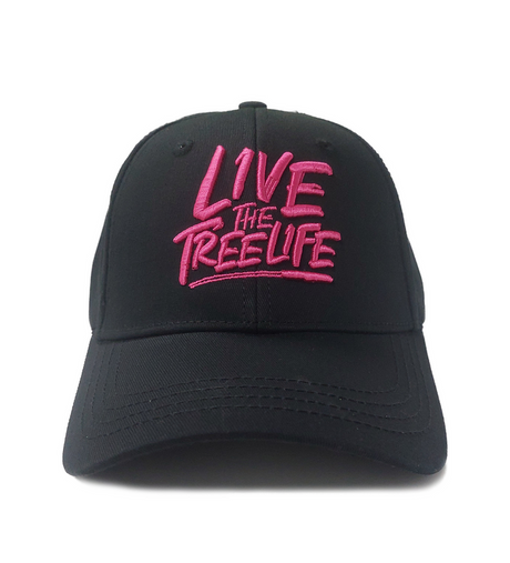 Arbortec Baseball Cap Curved Peak Live The Treelife #colour_black-pink