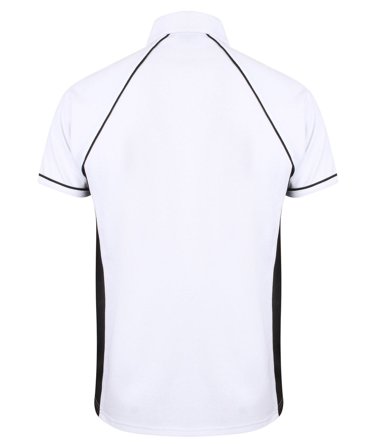 Finden & Hales Piped Performance Polo - White/Black/Black