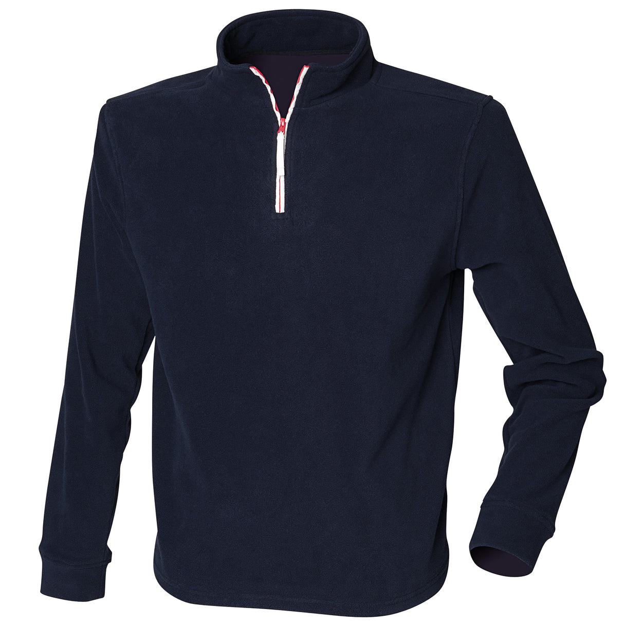 Finden & Hales ¼ Zip Long Sleeve Fleece Piped