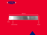 Maun Steel Straight Edge Metric 1000mm