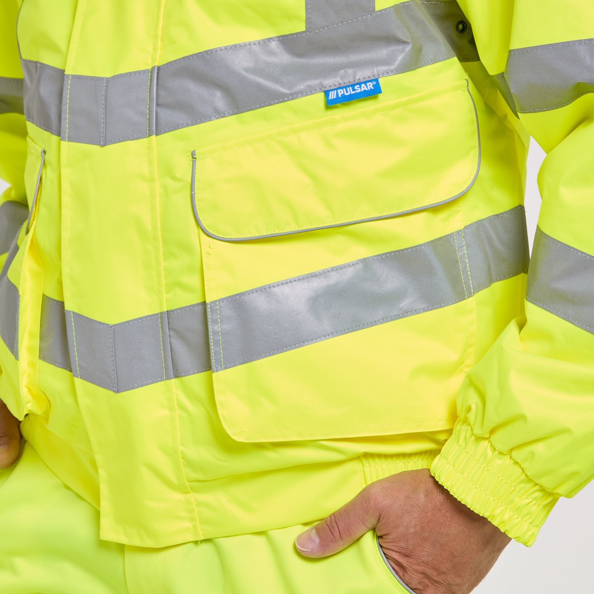 Pulsar Padded Bomber Jacket Yellow - Recycled Content