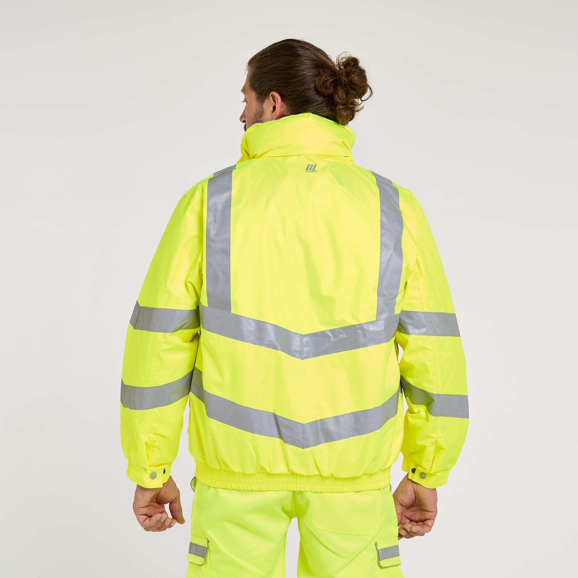 Pulsar Padded Bomber Jacket Yellow - Recycled Content