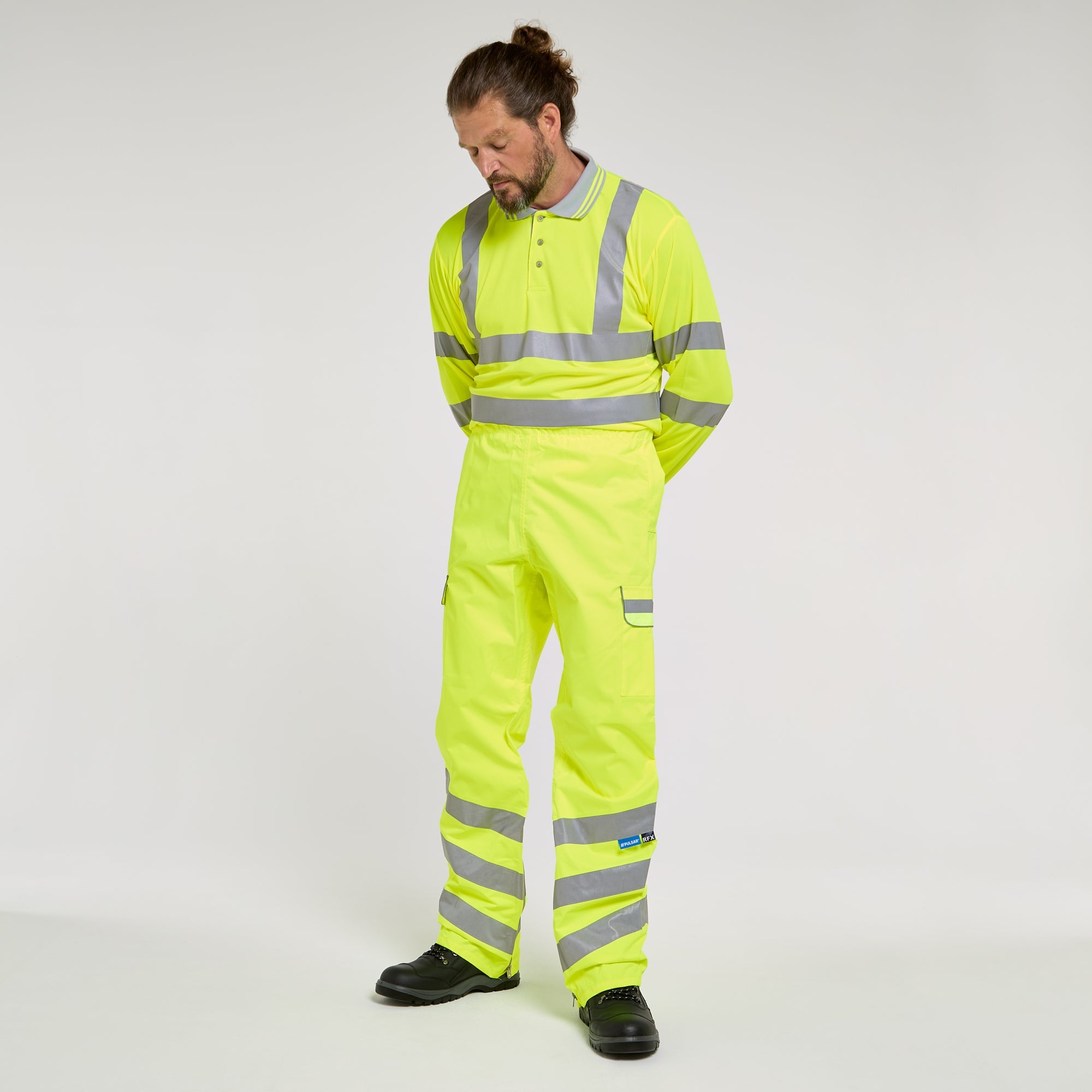 Pulsar Waterproof Overtrousers Yellow - Recycled Content