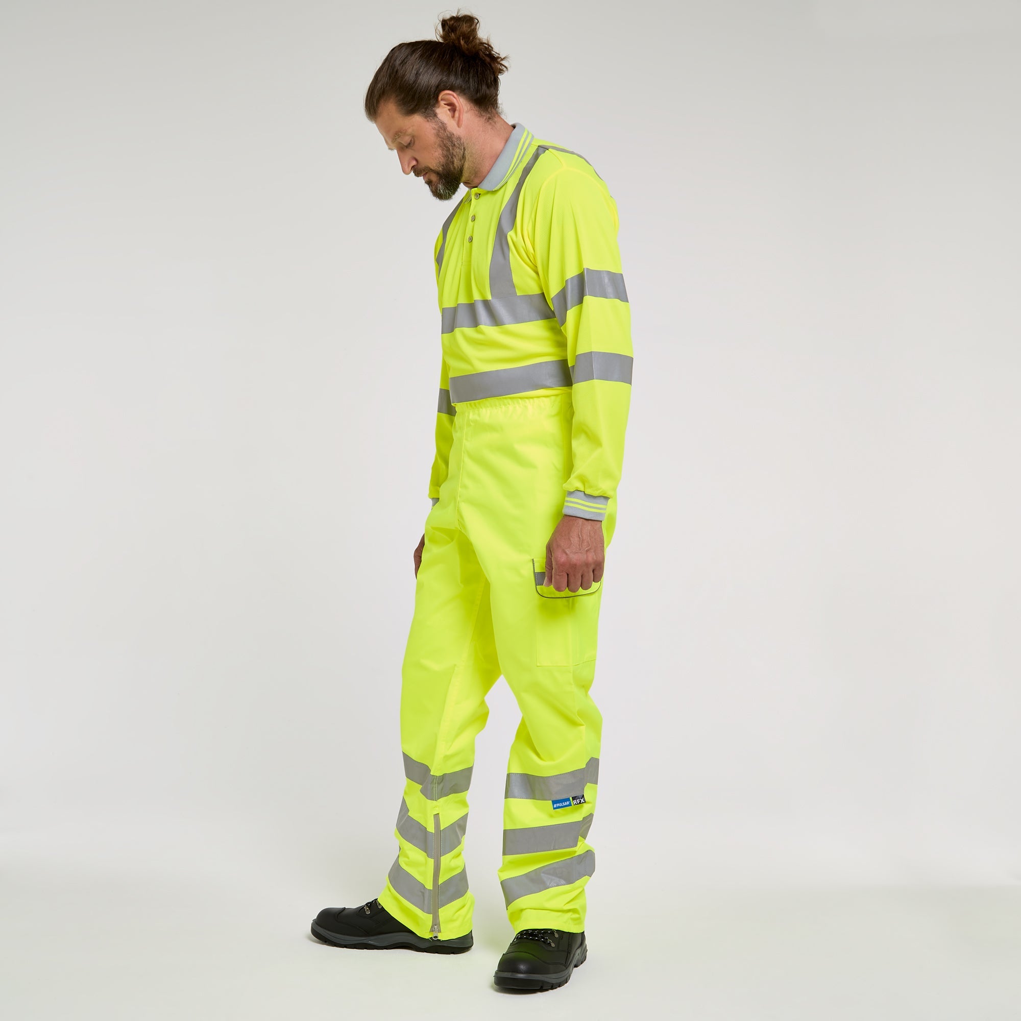 Pulsar Waterproof Overtrousers Yellow - Recycled Content