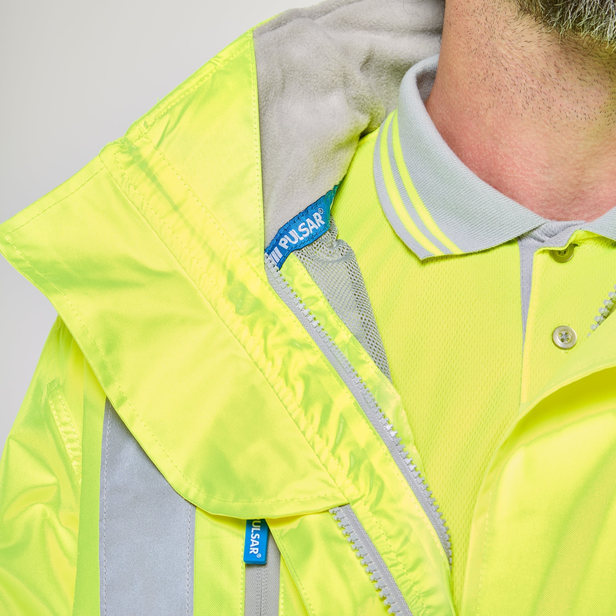 Pulsar Mesh Lined Storm Coat Yellow - Recycled Content
