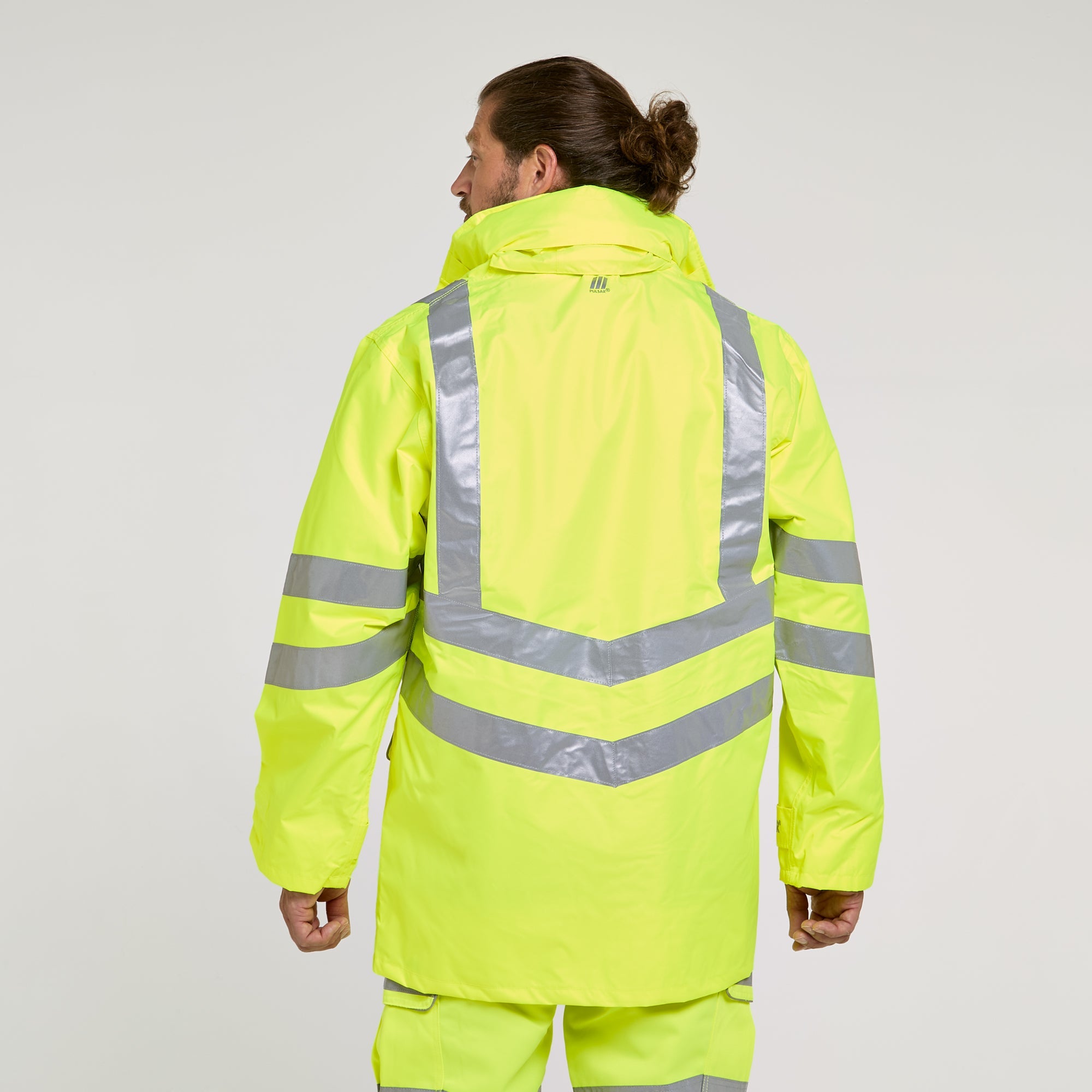 Pulsar Mesh Lined Storm Coat Yellow - Recycled Content