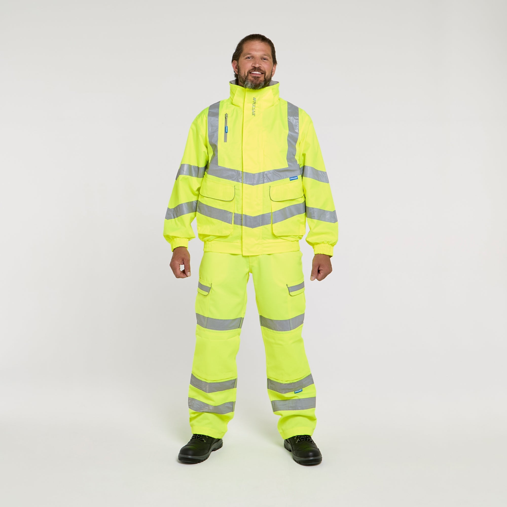 Pulsar Mesh Lined Bomber Jacket Yellow - Recycled Content
