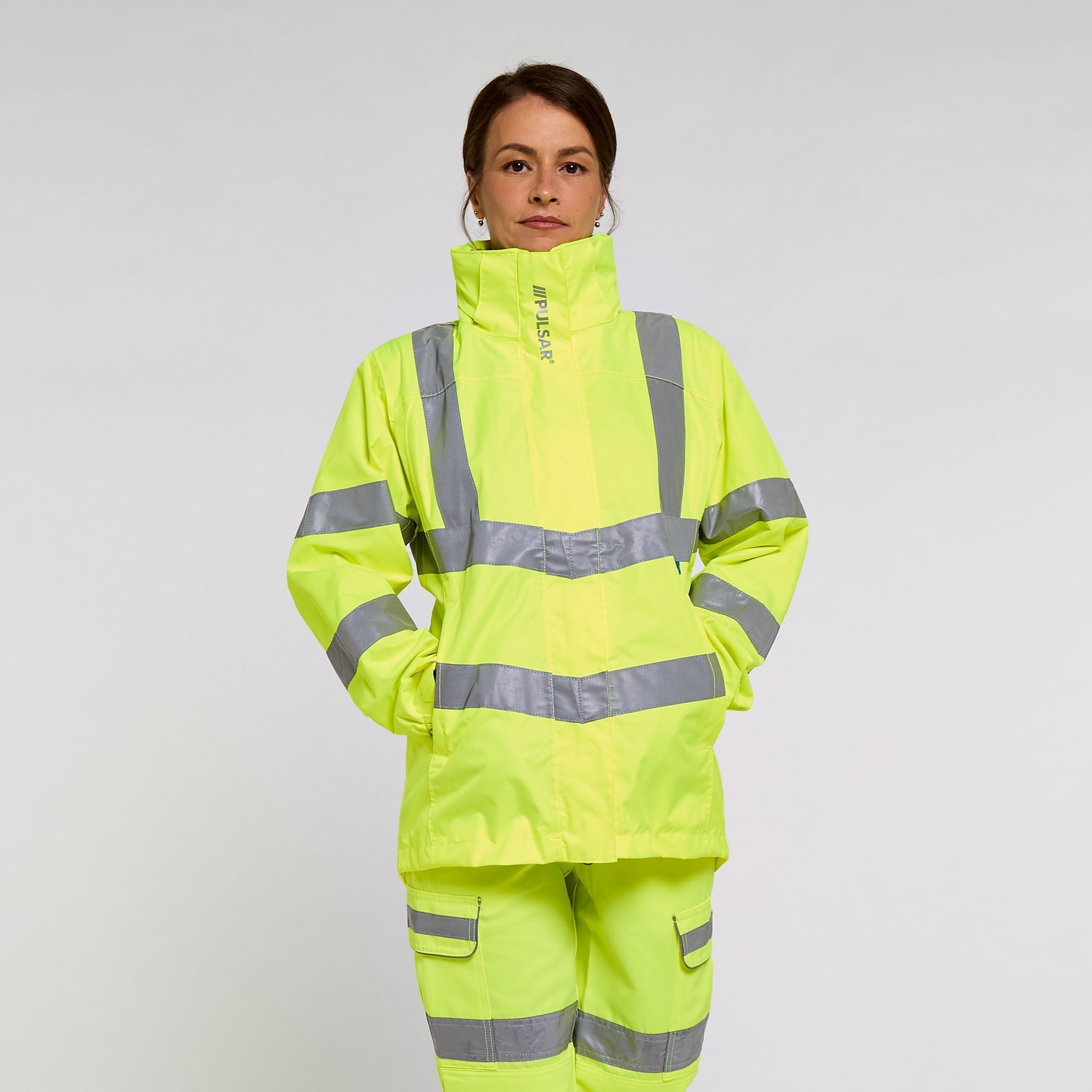 Pulsar Women's Storm Coat Yellow - Recycled Content