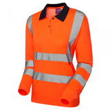 Leo Workwear BEAFORD Leo EcoViz Comfort Womens Sleeved Polo Shirt
