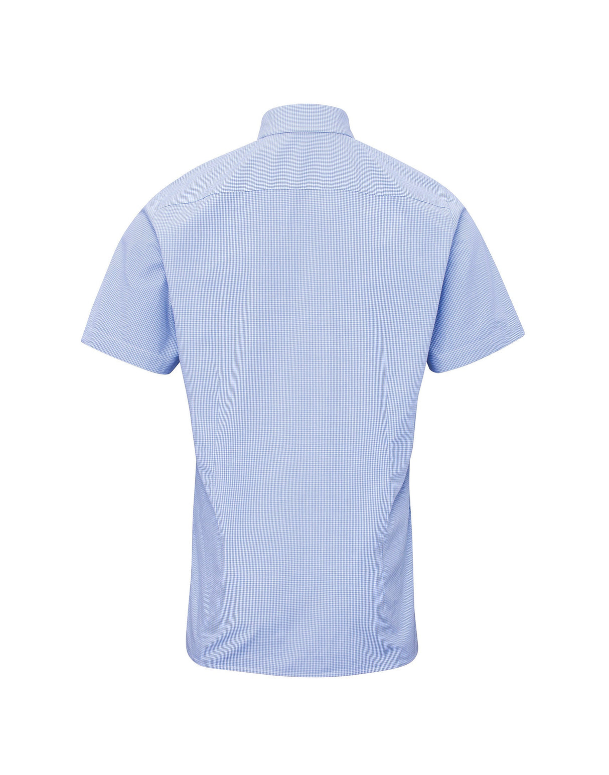 Premier Microcheck (Gingham) Short Sleeve Cotton Shirt