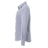 Premier Women's Microcheck (Gingham) Long Sleeve Cotton Shirt