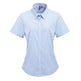 Premier Women's Microcheck (Gingham) Short Sleeve Cotton Shirt