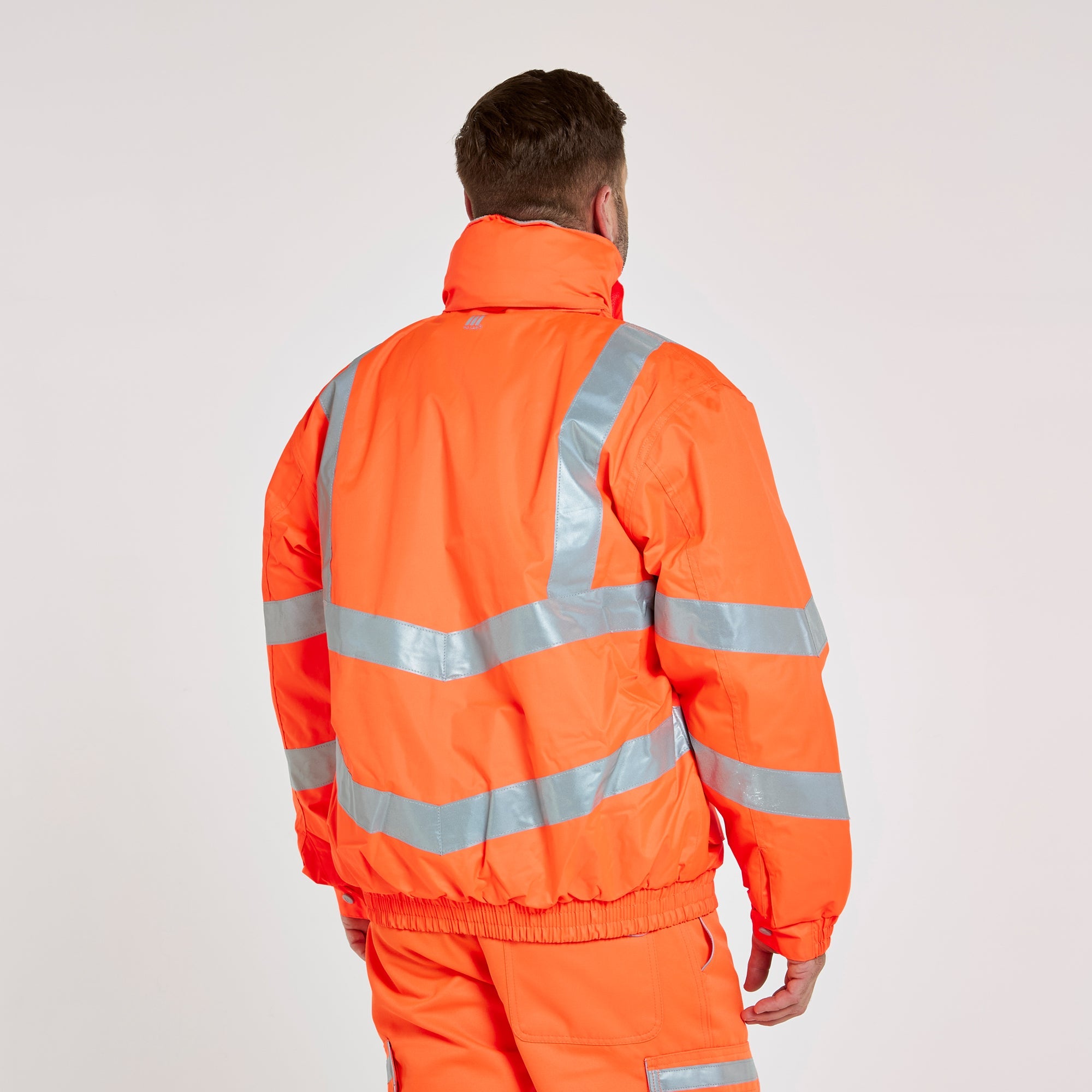 Pulsar Padded Bomber Jacket Orange - Recycled Content