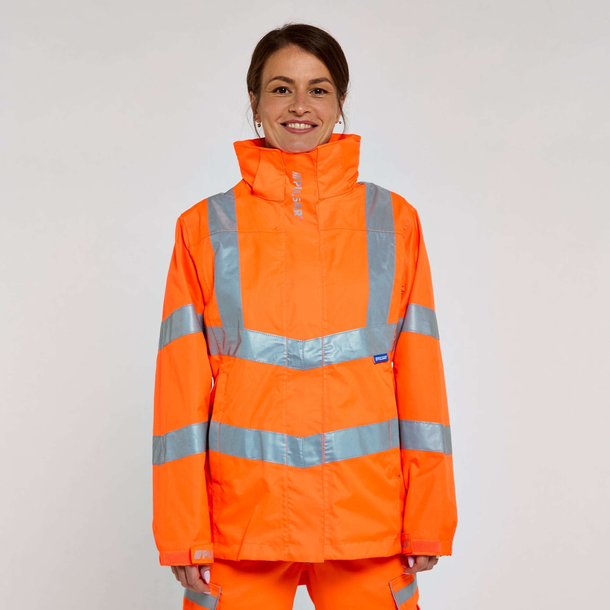 Pulsar Women's Storm Coat Orange - Recycled Content