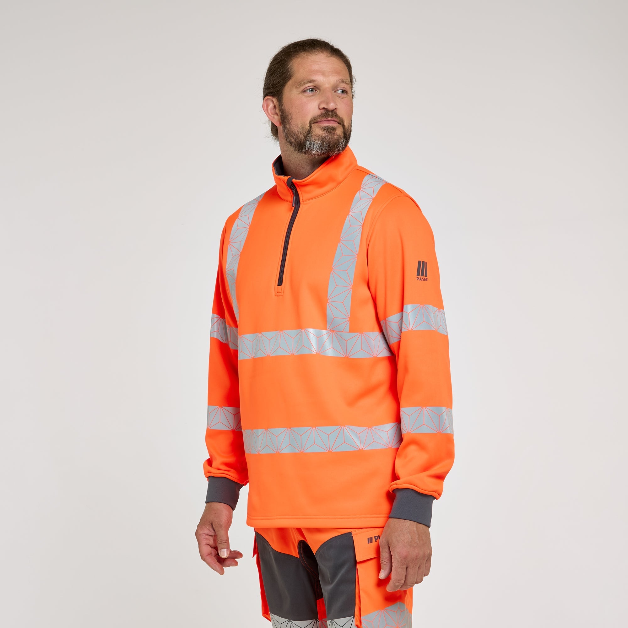 Pulsar Quarter-Zip Orange