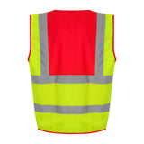 Prortx High Visibility Waistcoat - HV Yellow/Red