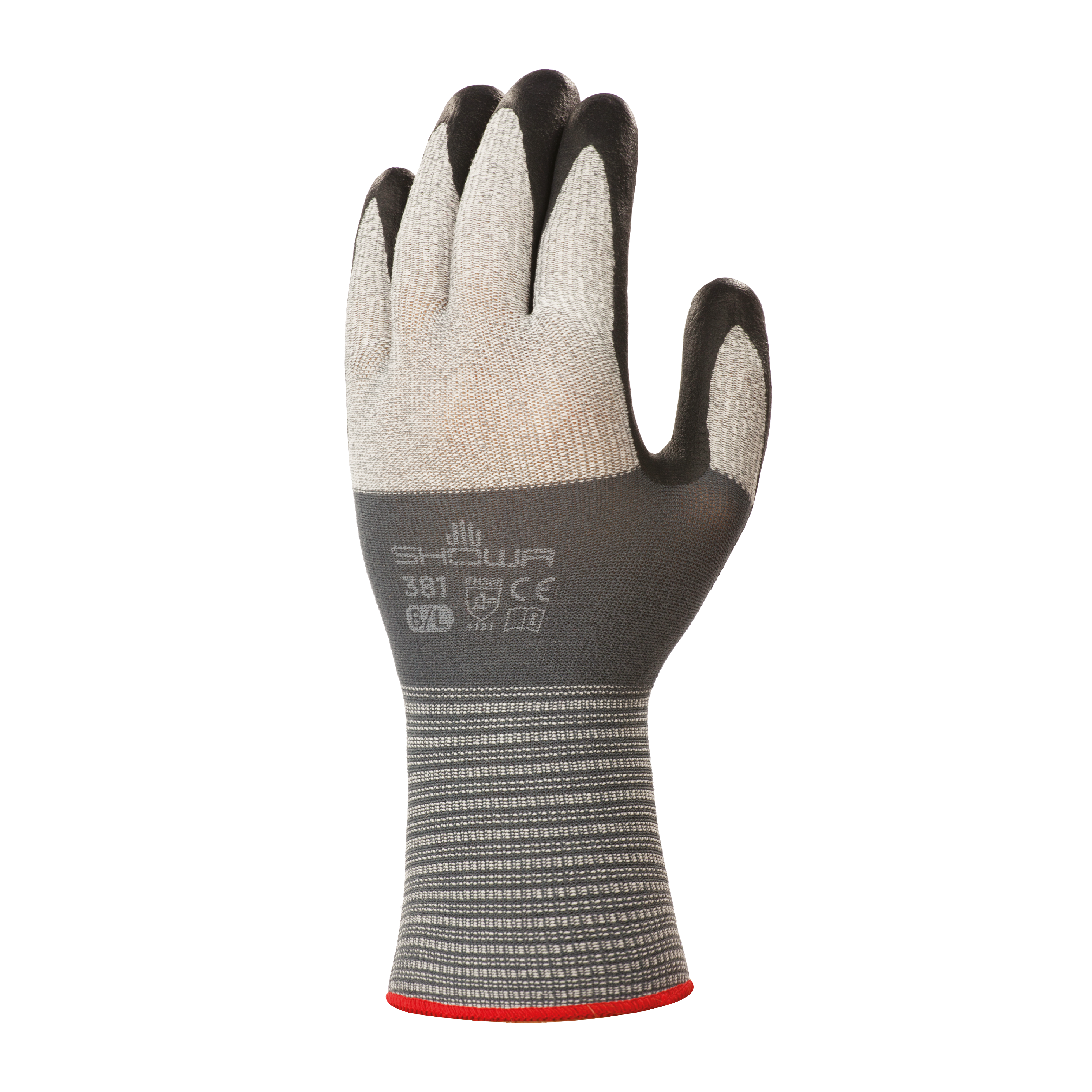 Showa MFT PRO 381 Nitrile Work Gloves – High Dexterity Grip Gloves (Size 8 / Large)